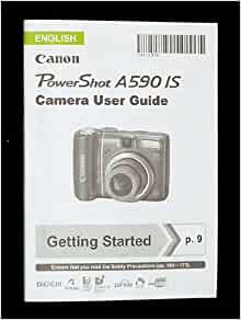 Canon Powershot A590 Digital Camera User Manual