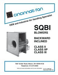 Cincinnati fan model pb-10a user manual instructions